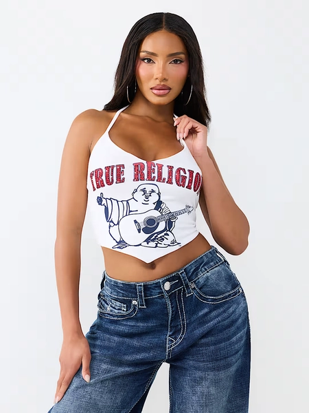 BUDDHA SWEETHEART TIE TOP