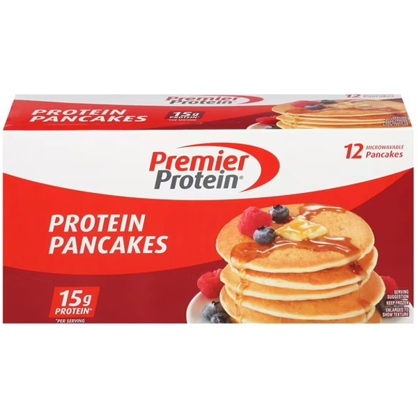 Premier Protein Frozen Protein Pancakes, 15.4 oz Box, 12 Count