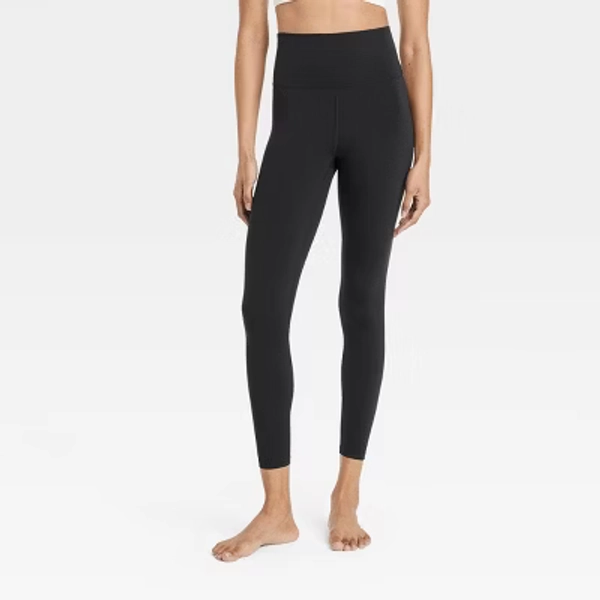Women's Everyday Soft Ultra High-Rise 7/8 Leggings - All In Motion™ Black M: Moisture Wicking, Quick Drying, UPF 50+