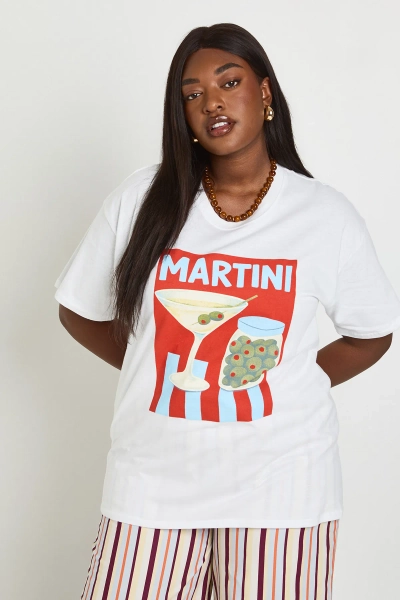 Plus Martini Printed T-Shirt