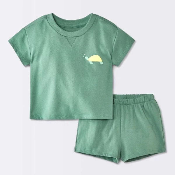 Baby Boys' 2pc Graphic T-Shirt and Shorts Set - Cloud Island™