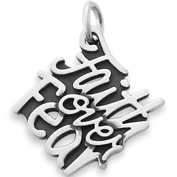 James Avery Faith Over Fear Sterling Silver Charm