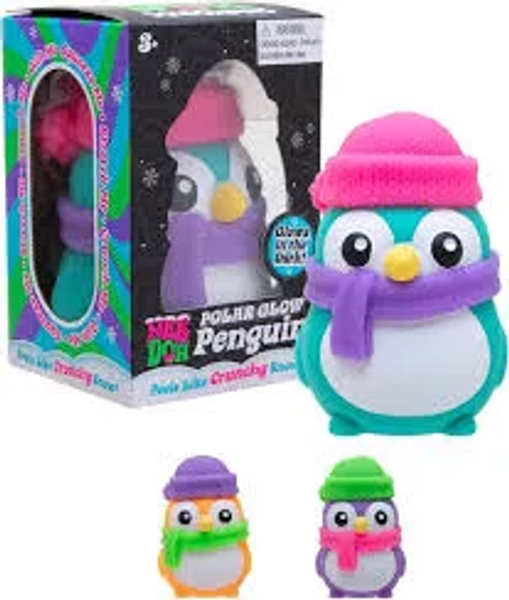 Nee Doh Polar Glow Penguin