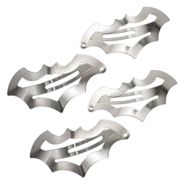 Kreepsville 666 Bat Snap Hair Clips: Silver