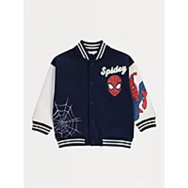 Marvel Spidey Navy Baseball Varsity Jacket | Kids | George at ASDA