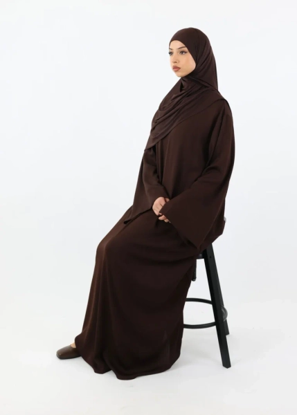 Abaya Farah Zoom - Coffee - Ina Collection