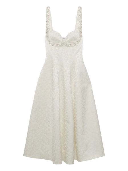 Simkhai Charlotte floral jacquard midi dress | 00