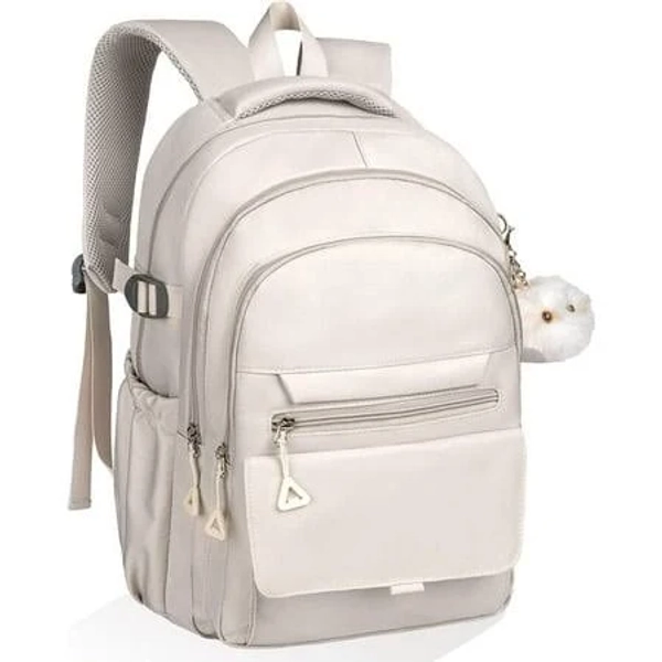 DTTRTHD School Backpack for students - Aesthetic Lightweight Bookbag for Middle High School & College, Travel Backpack with Multiple Pockets Grey,