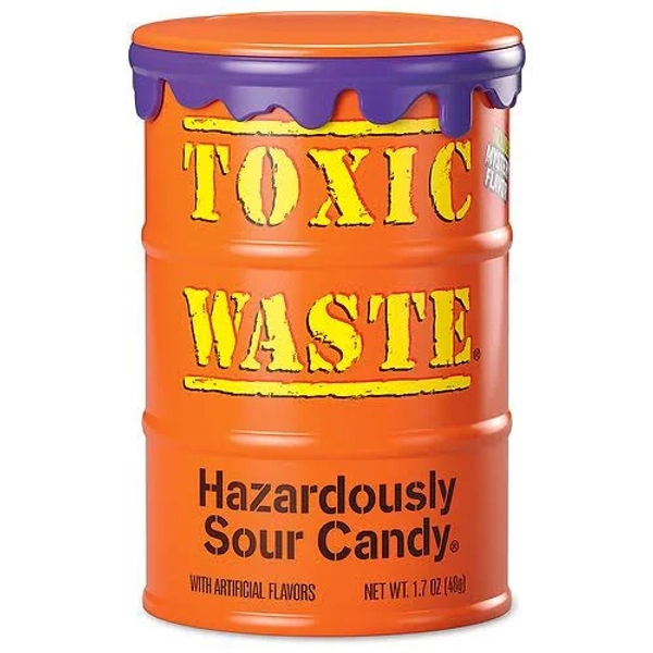 Toxic Waste Sour Candy Drums