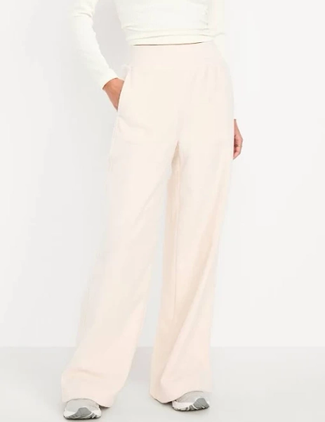 Old Navy Women's Extra High-Waisted Microfleece Wide-Leg Sweatpants
