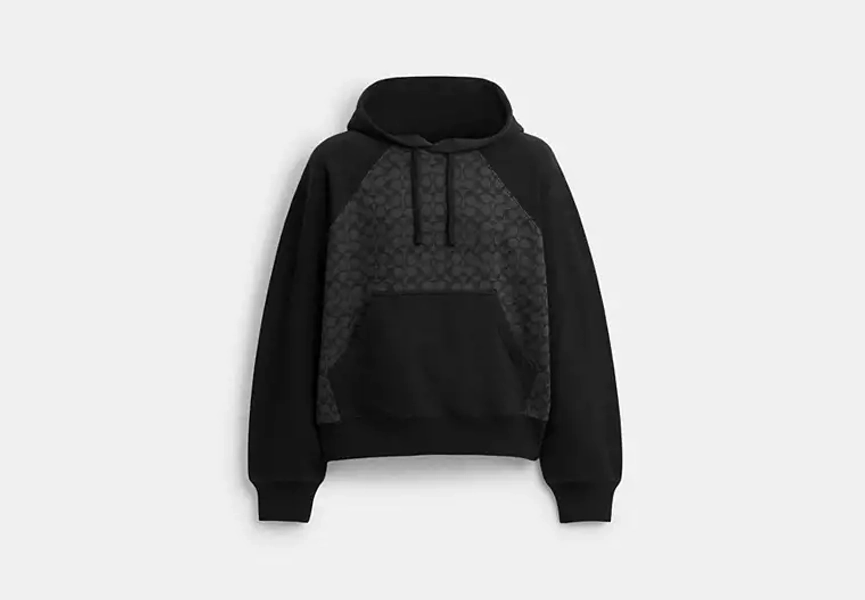 Charcoal Signature Signature Hoodie In Organic Cotton