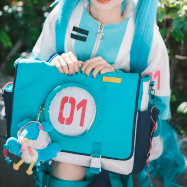 In Stock Hatsune Miku Kawaii Figure High-Capacity Travel Series Backpack Multi Functional Fitness Bag Cosplay Props Bag Gift - AliExpress 26