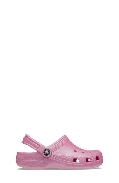 Crocs Girls' Classic Glitter Clogs