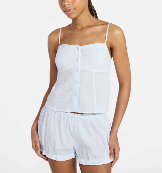No Boundaries Cami Top and Bloomer Shorts Sleep Set