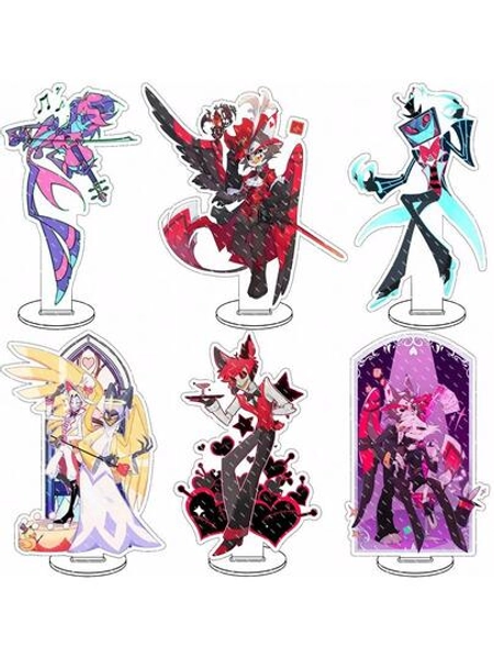 1pc 2025 New Guest House Acrylic Stand-Up Charly, Celes, Vicky, Alastor, Handsome Cat Gift Decor - Birthday Gift, Christmas Gift, Perfect Gift, Collectible Display, Hobby Collector