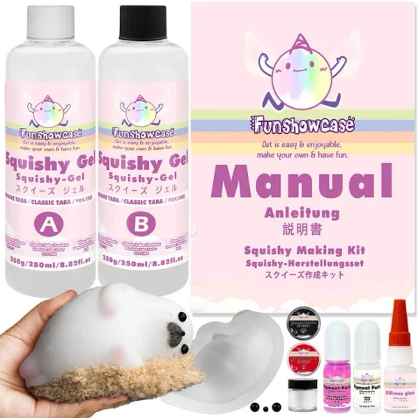 Taba Squishy Maker Seal Silicone Mold Gel Kits Pack