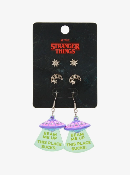Stranger Things Beam Me Up Earring Set — BoxLunch Exclusive
