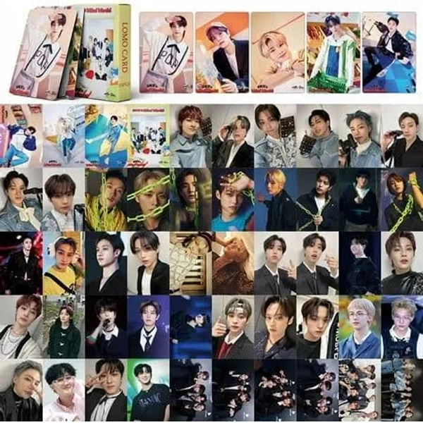 Stray Kids Lomo Cards 55pcs Stray Kids 2023 Season's Greetings New Album Lomo Card Stray Kids Mini Photo Cards for Fans Caedeu, Kids Unisex, Size: 5.5