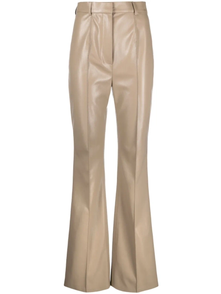 Nanushka pantalon droit Leena à taille haute | S
