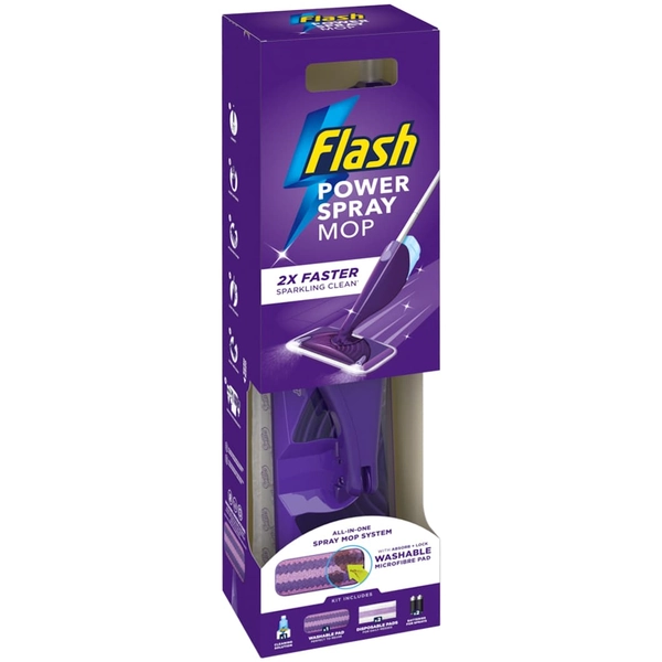 Flash Power Spray Mop with Washable Pad