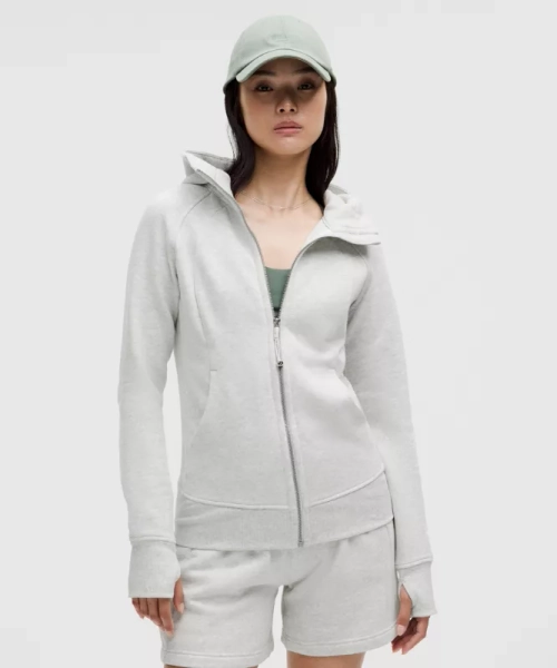 Scuba Full-Zip Hoodie - Heathered Core Ultra Light Grey - 8