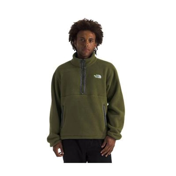 The North Face TNF Fleeski Quarter-Zip Long-Sleeve Pullover - Woodland Green - M