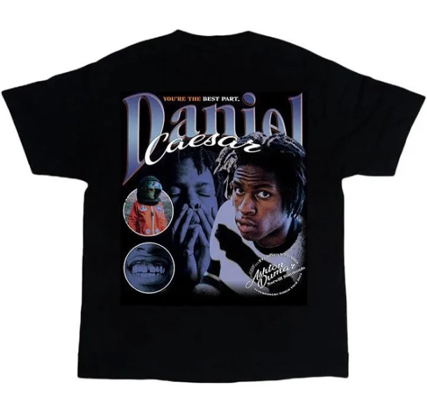 Daniel Caesar Best Part Tour Short Sleeve Cotton Black S-5xl T Shirt