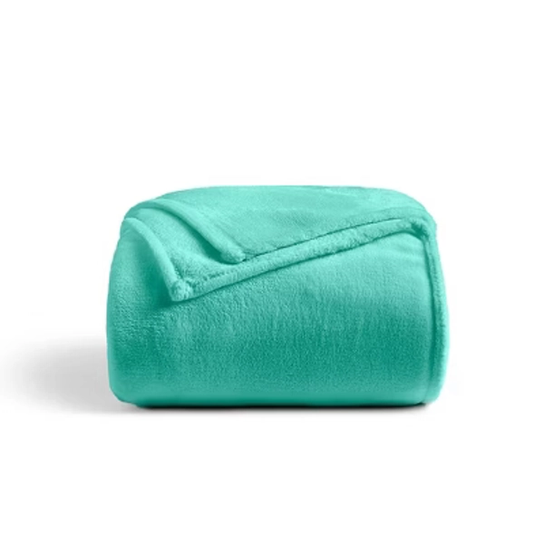 Cosy House Collection Everyday Series Fleece Blanket - Turquoise, Throw