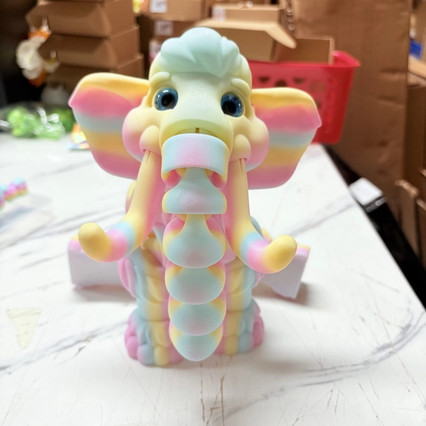 3D Printed Elephant model Figurine, Articulating Toy Desk Pet, Animal model,Elephant Lover Gift, Sensory Stress Relief, Decor - Walmart.com