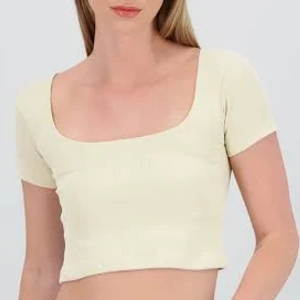 Solid Ribbed Square Neck Tank Top - M