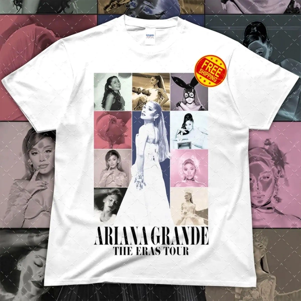 T-shirt Ariana Grande, chanteuse, compositrice et actrice, style Eras Tour, vintage, pour les fans de pop, cadeau pour les spectateurs de concerts, idée cadeau d'anniversaire. - Etsy France