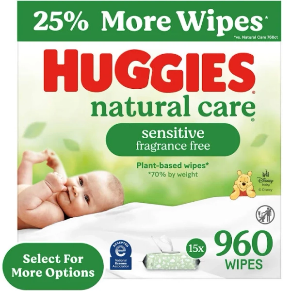Huggies Natural Care Sensitive Baby Wipes