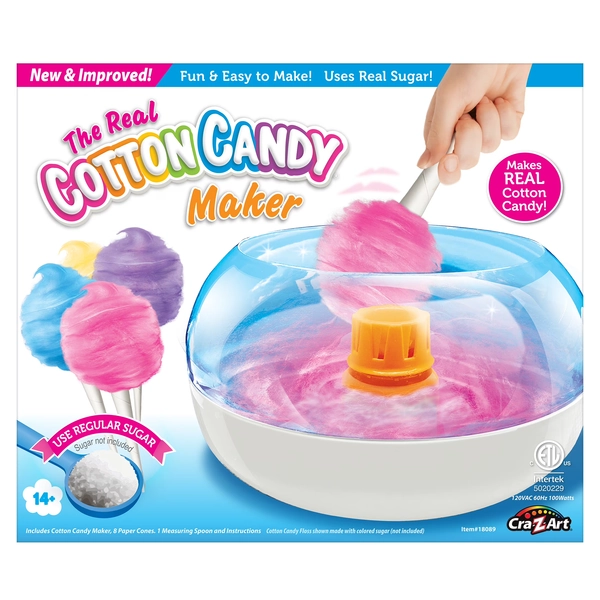 Cra-Z-Art Cotton Candy Maker Machine with Accessories, Includes Cones and Spoon - Walmart.com