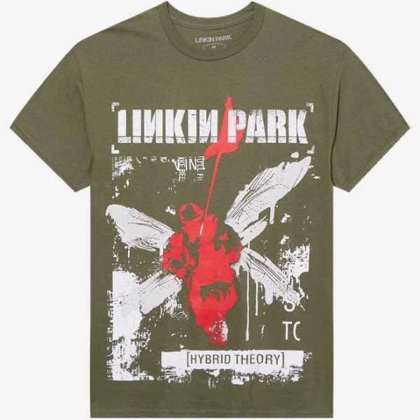 Linkin Park Hybrid Theory Tracklist Two-Sided Graphic T-Shirt