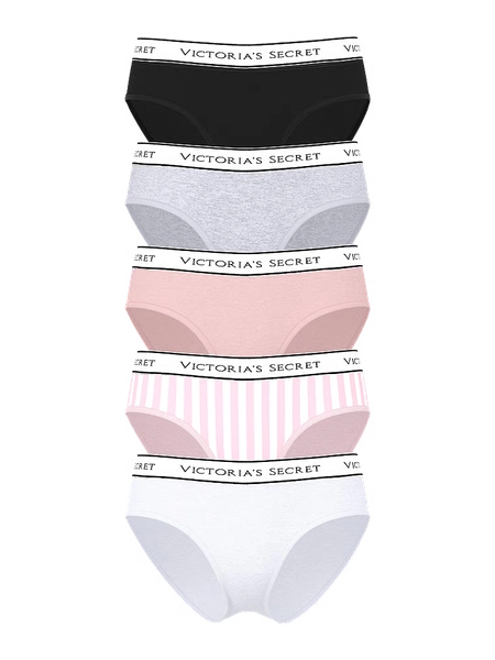 5-Pack Logo Cotton Hiphugger Panties