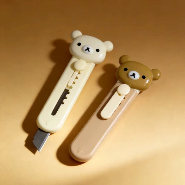 Cartoon Utility Knife for Students Cute Portable Craft Penknife Art Supplies Home Kawaii Lettering Paper Cutter Box Opener Tool