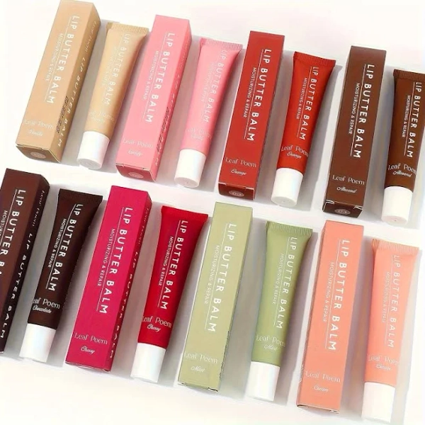 Rhodes lip gloss, Lip balm, Set of 5 Balms Featuring a Moisturizing And Glossy Lip Gel Mix - Tinted, And, Prevents Dryness, Lip gloss, Berry Shade,