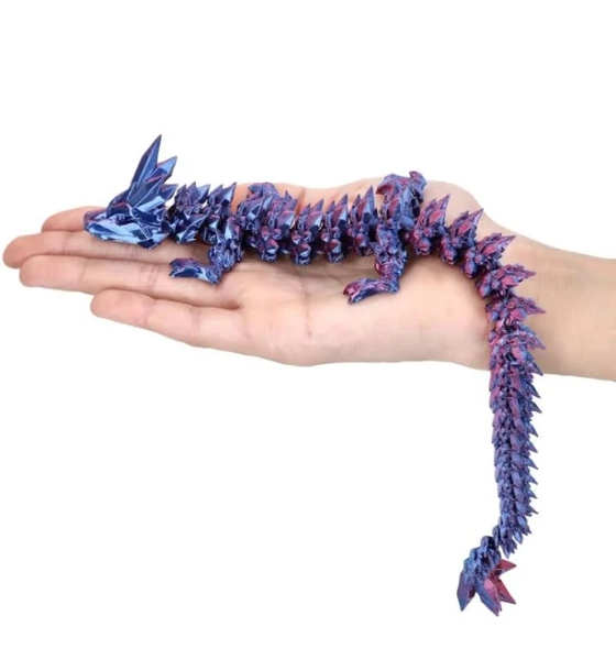 2ct 11 3/4" x 4 1/2" 3D-Printed Articulated Dragon Scaled Egg
