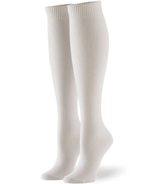 Hue Women's Flat Knit Knee Socks 3 Pack