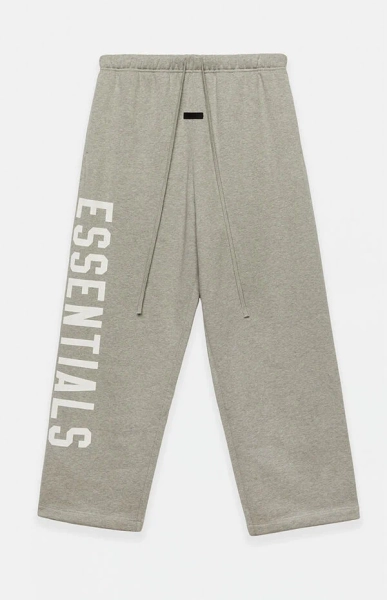 Dark Heather Oatmeal Fleece Relaxed Sweatpants
