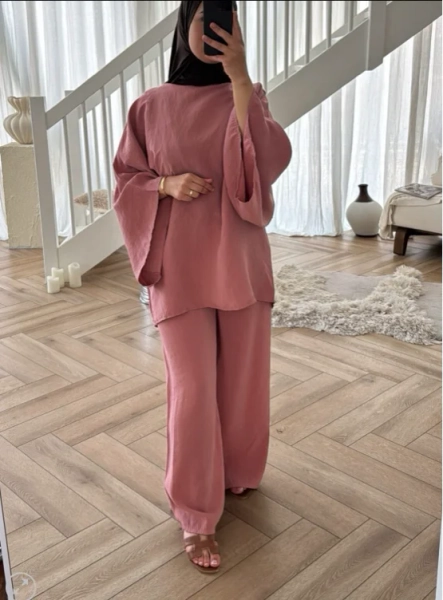 BROEK SET KORAAL – Saffiya's Collection