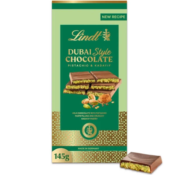 Lindt Dubai Style Milk Chocolate Bar