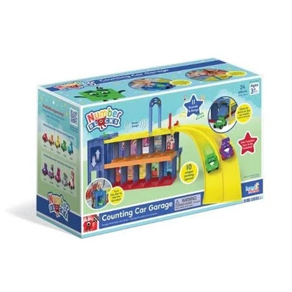 Hand2mind Numberblocks Counting Car Garage Play Figure Playsets