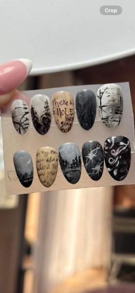 Silent Hill Press On Nails | Horror Nails | Gothic Custom Nails | Handmade Dark Aesthetic Nails | Reusable Nail Set