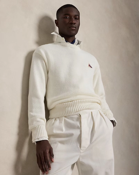 Relaxed Fit Embroidered Cotton Jumper