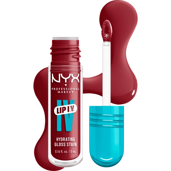 NYX Professional Makeup Lip IV Hydraterende Lipgloss Stain Drippin in Rose 1 EA | Etos
