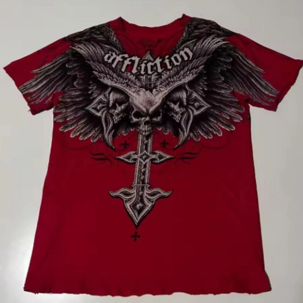 Affliction red tshirt

#y2k #streetwear #skater...
