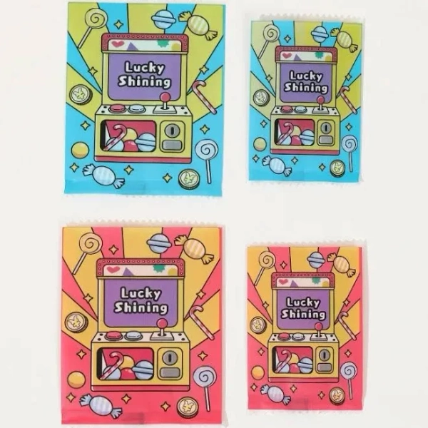 100pcs Lucky Shining Printed Blind Bags New Empty Bag Candy Mini Toy DIY Party Gift Packaging |