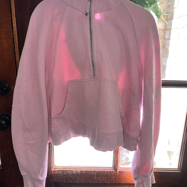 Lululemon pink scuba quarter zip Size: XL/XXL...