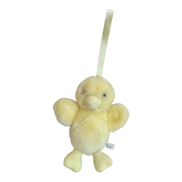Mothercare Duck Soft Pram Toy Yellow Vintage Baby Hanging 80s 90s 6" Chick